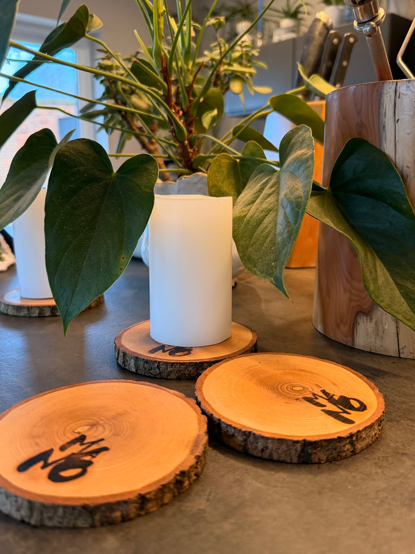 Small Ash Coaster Set